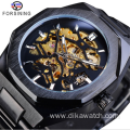 Hot sale FORSINING FSG8152 full hollow steel band men's watch automatic mechanical watch